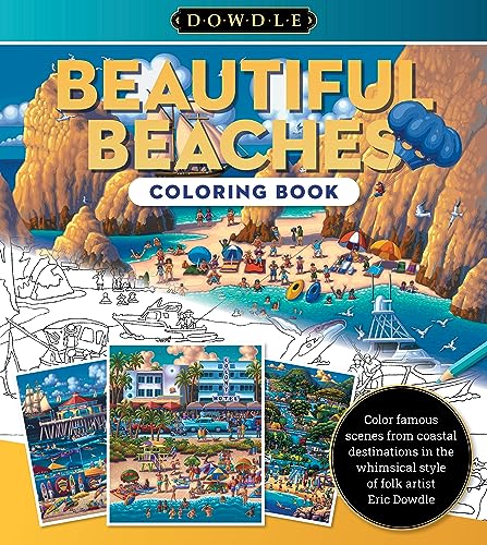 Beautiful Beaches Coloring Book (Paperback)