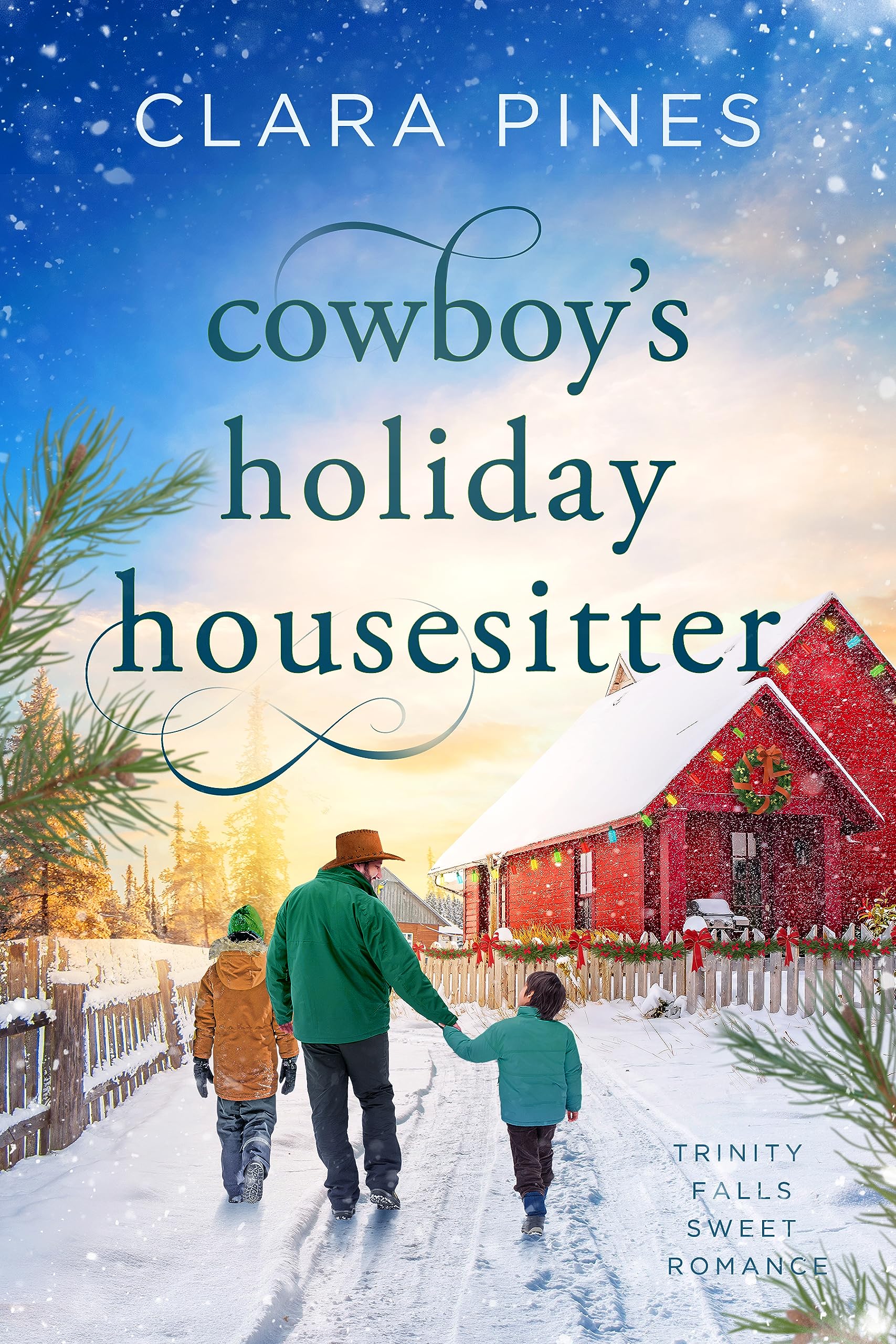 Cowboy's Holiday Housesitter (Trinity Falls Sweet Romance #8)