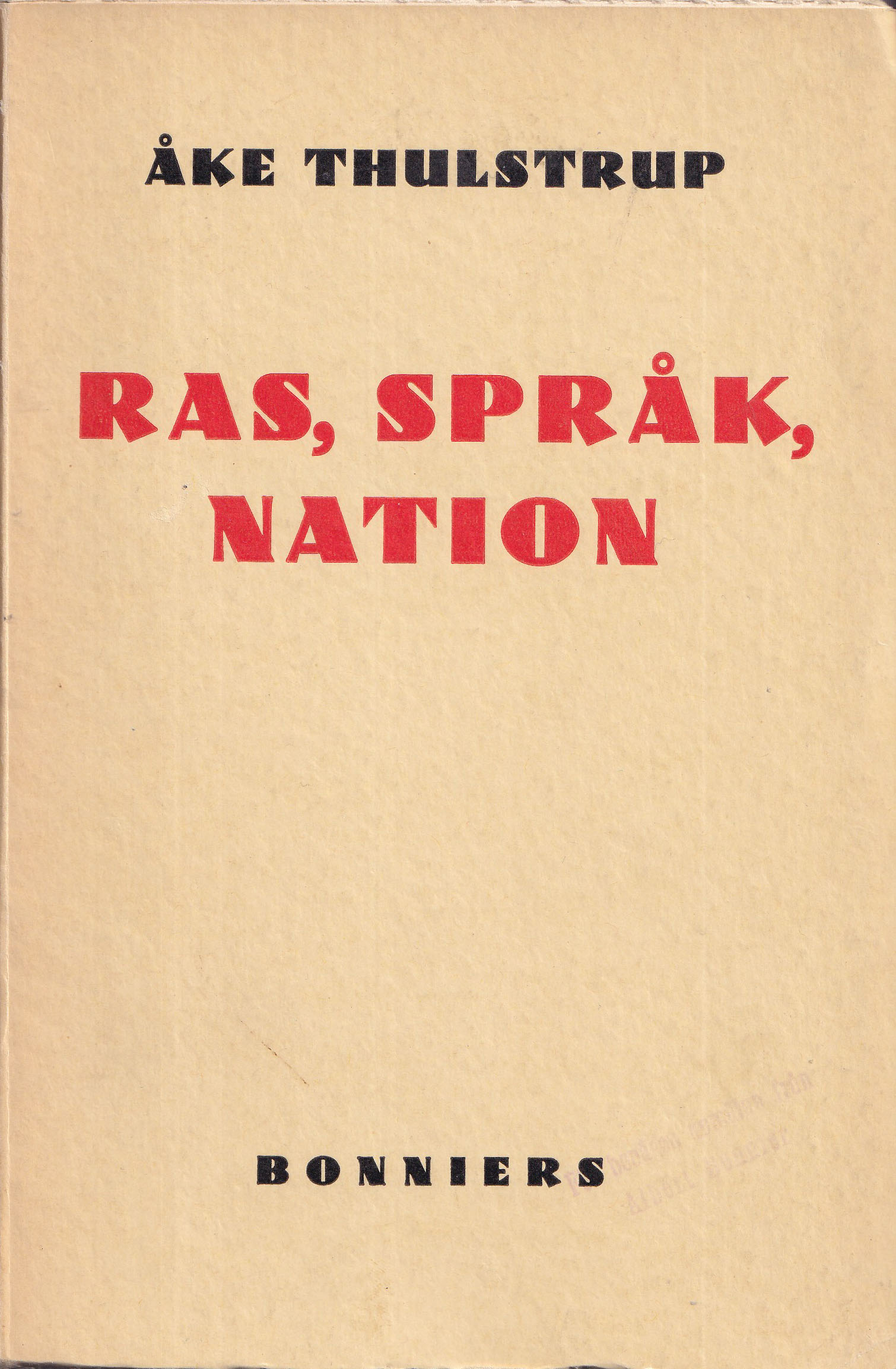 Ras, språk, nation