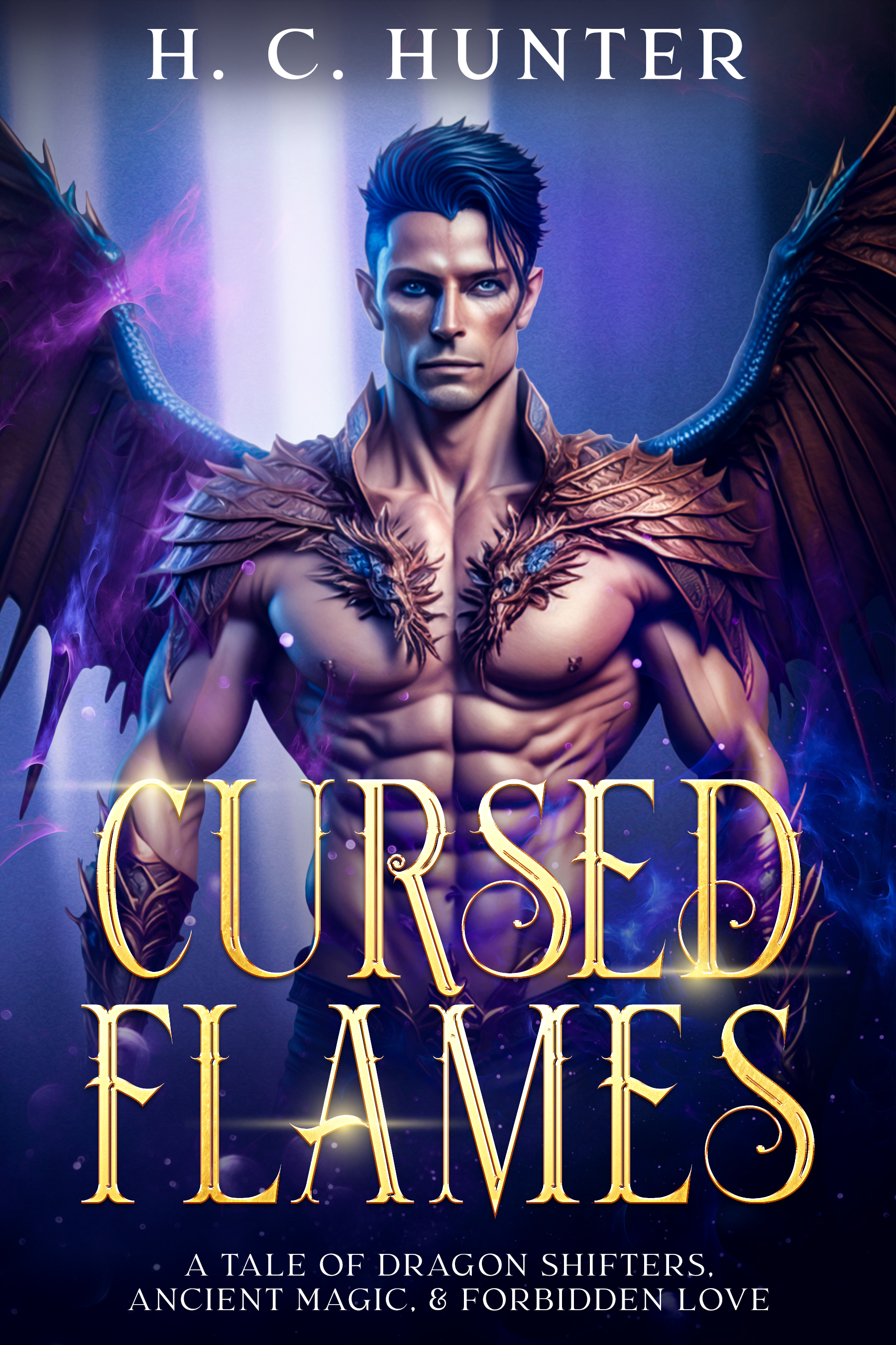 Cursed Flames: A Tale of Dragon Shifters, Ancient Magic, & Forbidden Love (Rebel Magic Chronicles)