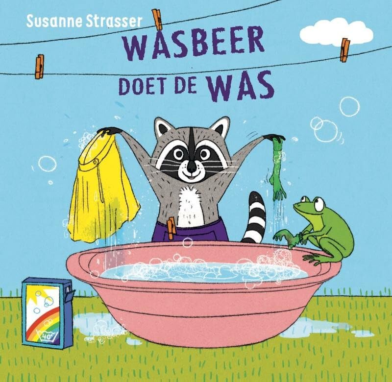 Wasbeer doet de was (Board Book)