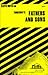 Fathers and Sons: Cliffs Notes by Denis Calandra (10-Jun-1966) Paperback