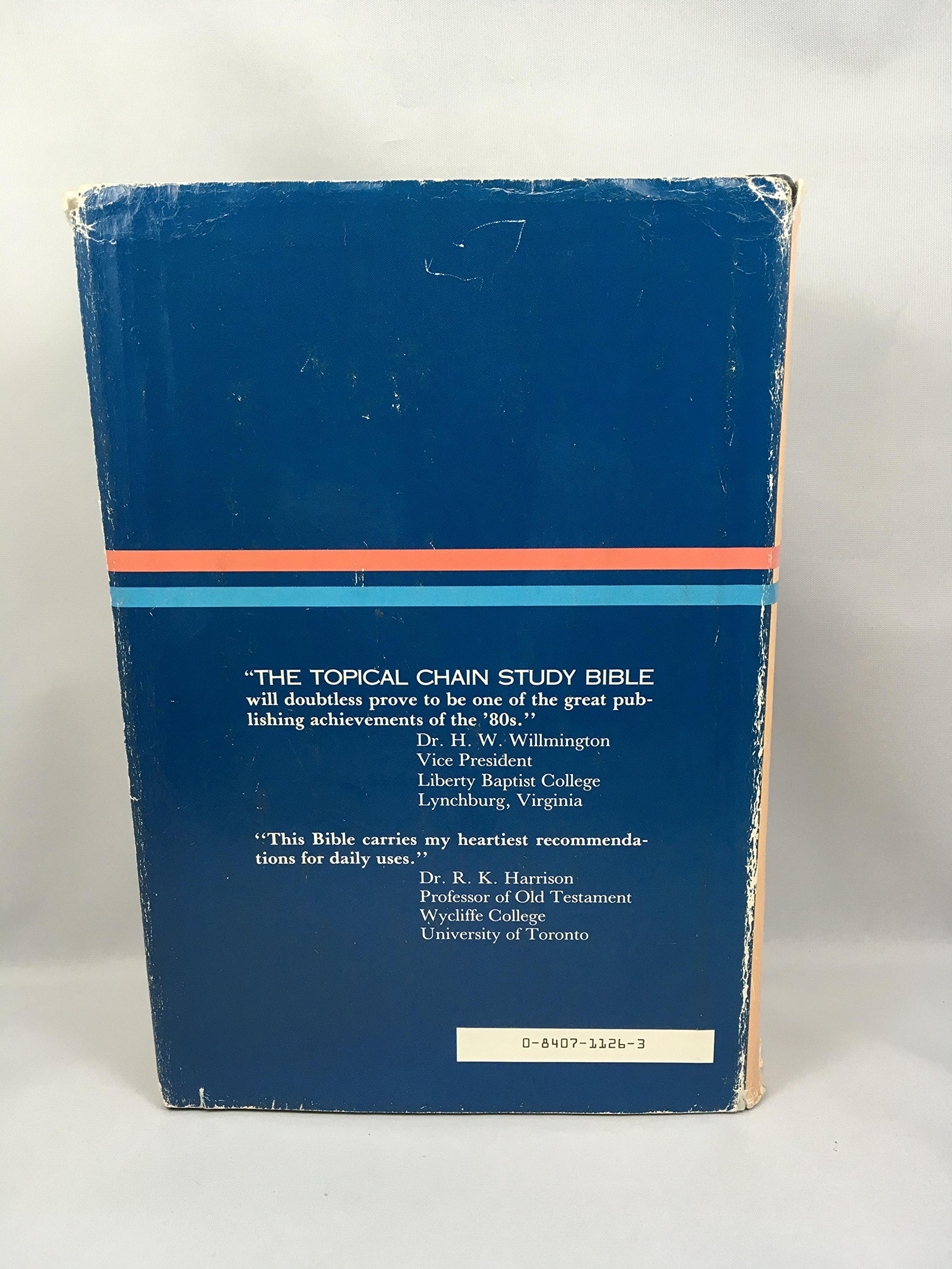 The topical chain study Bible, New American Standard Bible