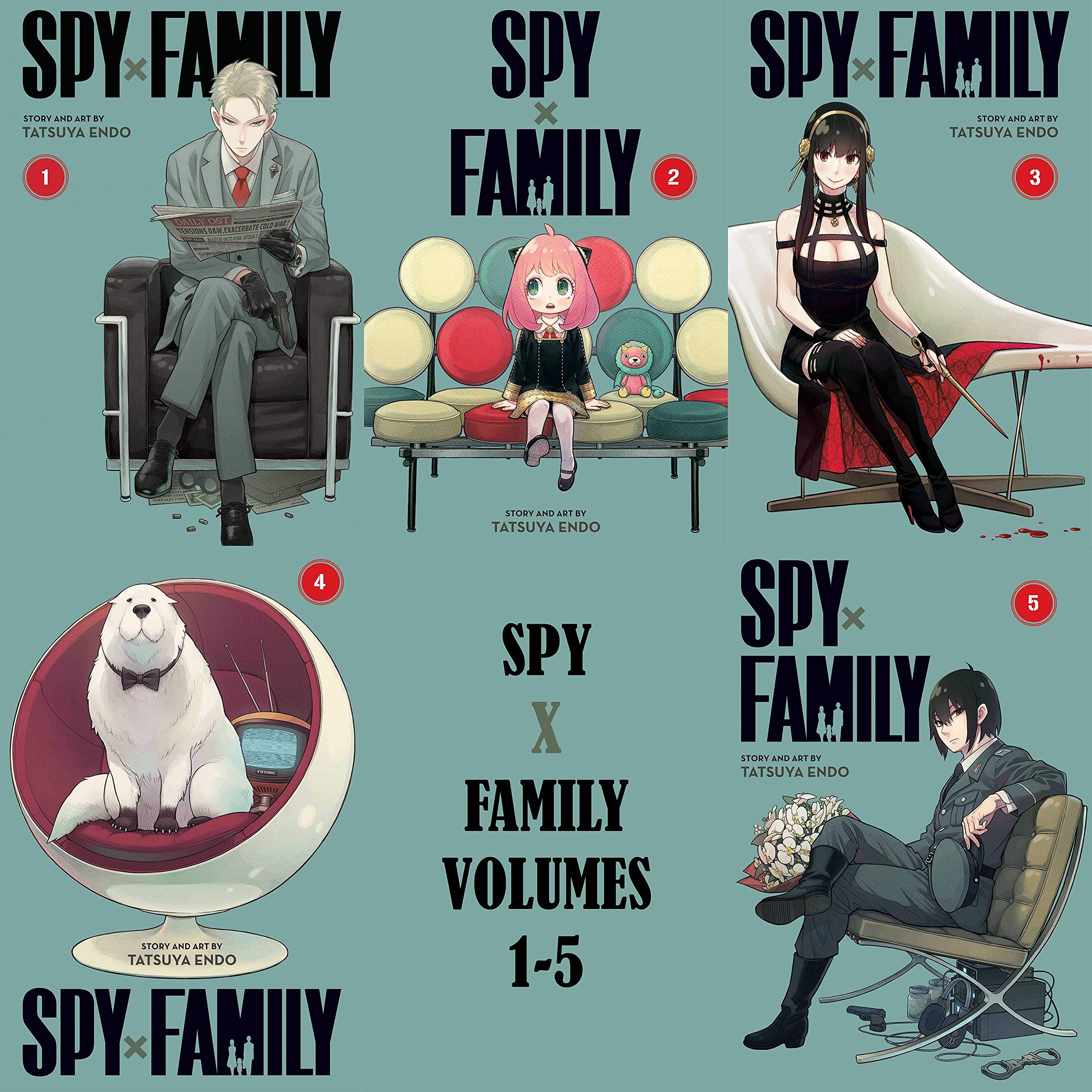 Spy x Family Collection Set Volumes 1-5 (Paperback)