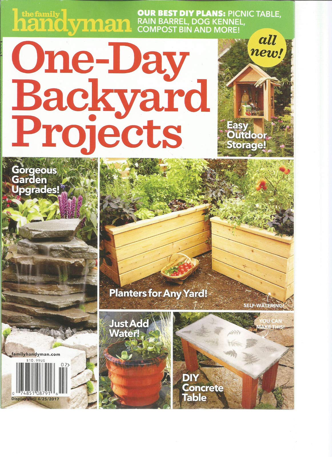 THE FAMILY HANDYMAN MAGAZINE 2017,ONE-DAY BACKYARD PROJECTS . (Paperback)