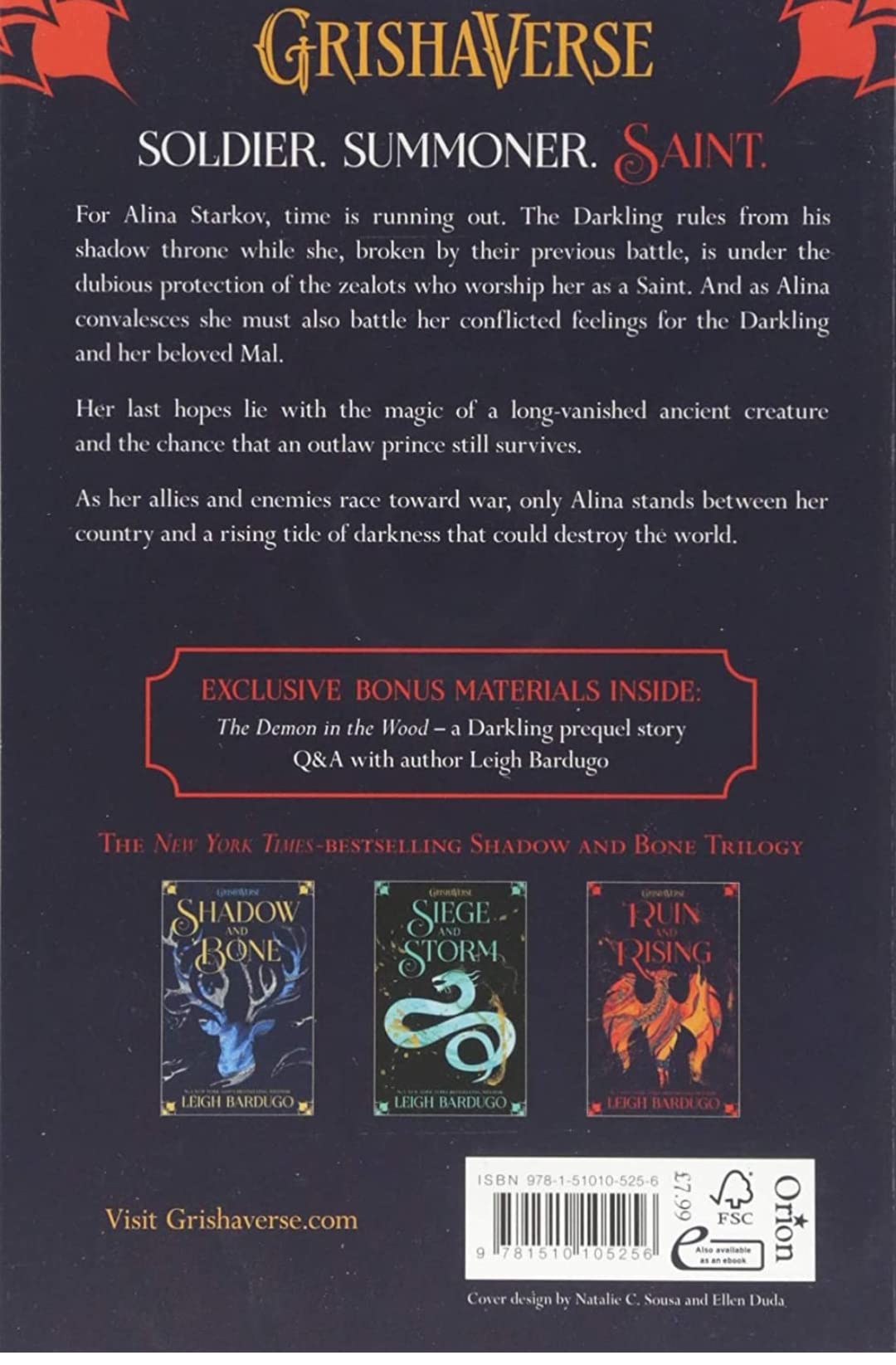 The Grisha: Ruin and Rising: Book 3