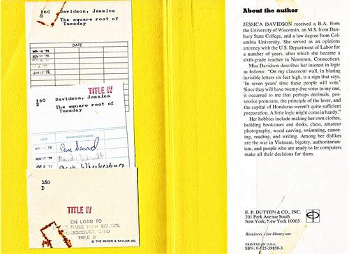 The Square Root of Tuesday (Library Binding)