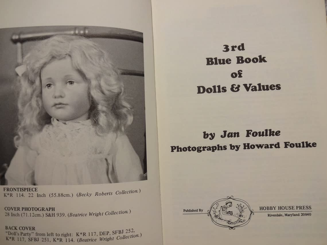3rd Blue Book of Dolls & Values: A Guide to Identification (Paperback)