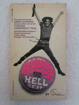 REVOLUTION FOR THE HELL OF IT by FREE Abbie Hoffman Pocket Book 1970