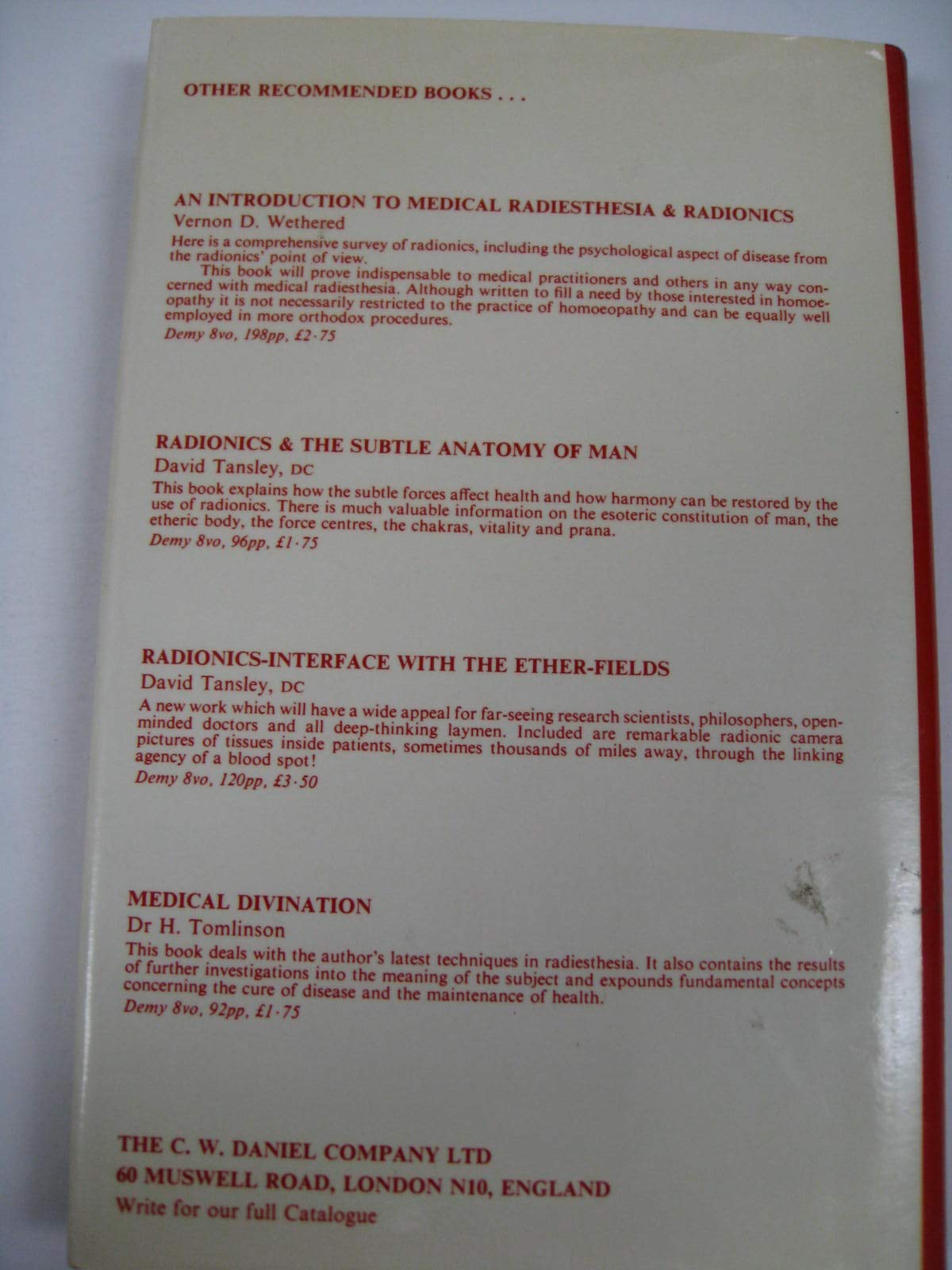 The Practice of Medical Radiesthesia (Hardcover)