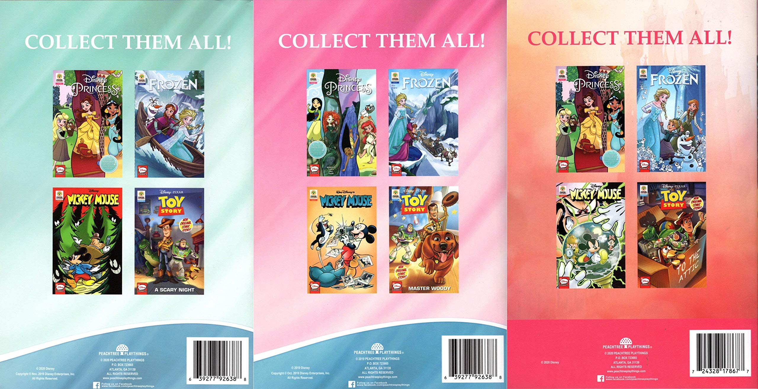 Disney Princess Comics Book - Issue 1,2,3 (Set of 3 Books)