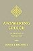 Answering Speech: The Life of Prayer as Response to God