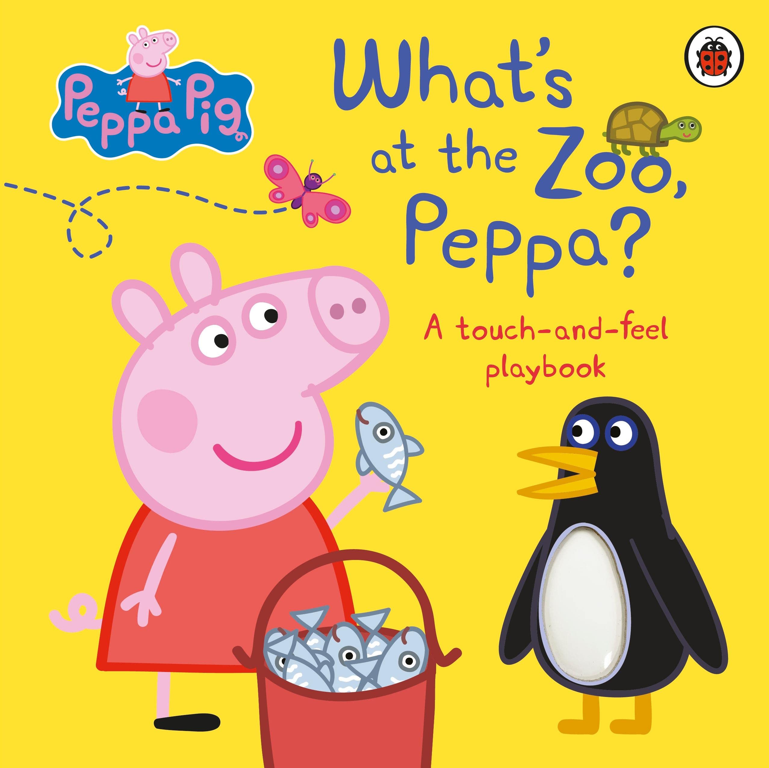 Peppa Pig: What's At The Zoo, Peppa?: A Touch-and-Feel Playbook (Hardcover)