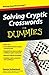 Solving Cryptic Crosswords For Dummies by Denise Sutherland (2012-10-15)