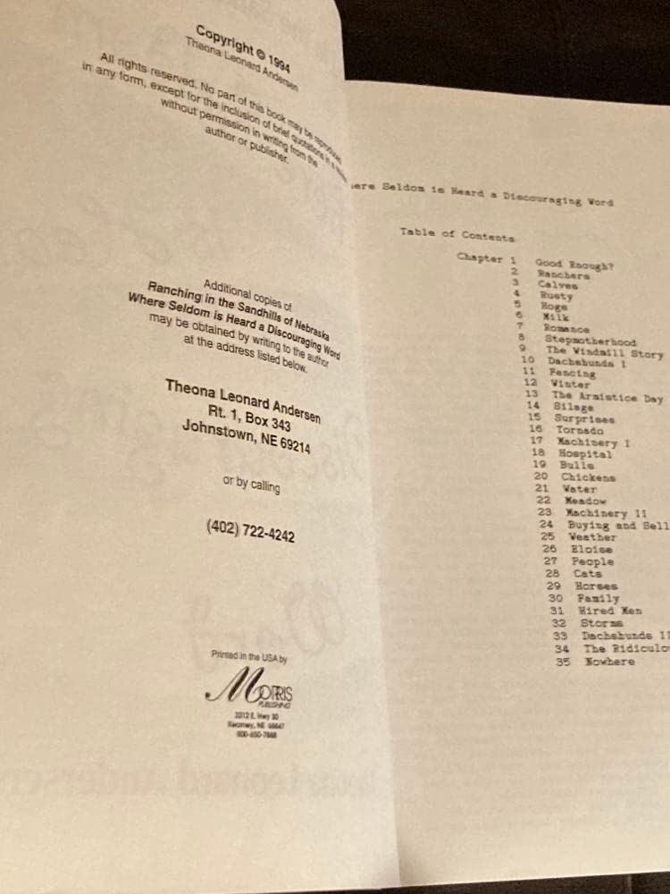 Where Seldom is Heard a Discouraging Word - Ranching in the Sandhills of Nebraska (Paperback)