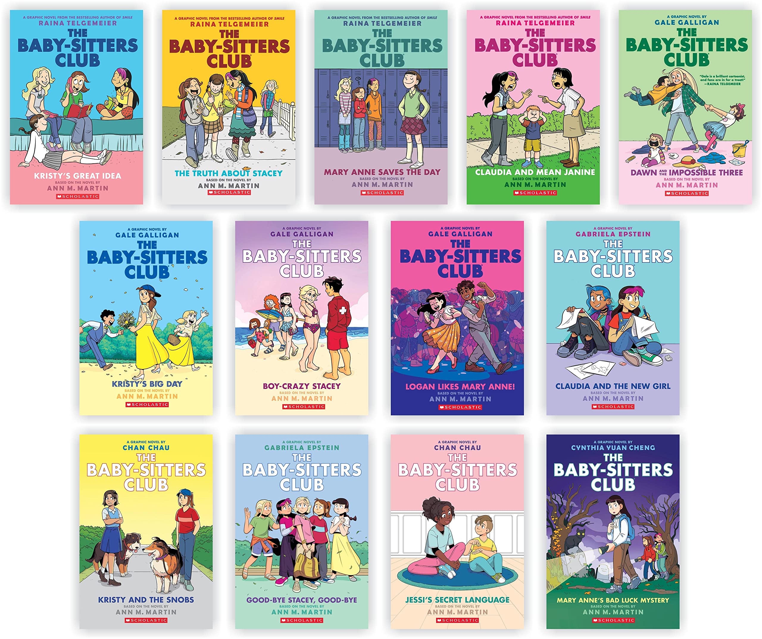 The Baby-Sitters Club Graphic Novels Collection Set: Books 1-13 Set by Ann M.Martin | Graphix Editions (Paperback)