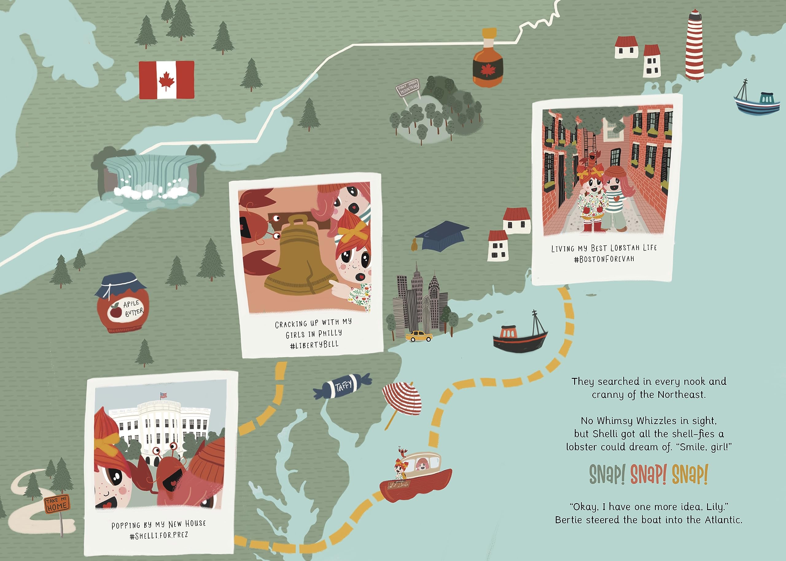 The Adventures of Lily Huckleberry Around The USA (with USA patch)