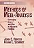 [Methods of Meta-Analysis: Correcting Error and Bias in Research Findings] [By: x] [April, 2004]