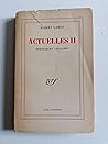 ACTUELLES: ECRITS...