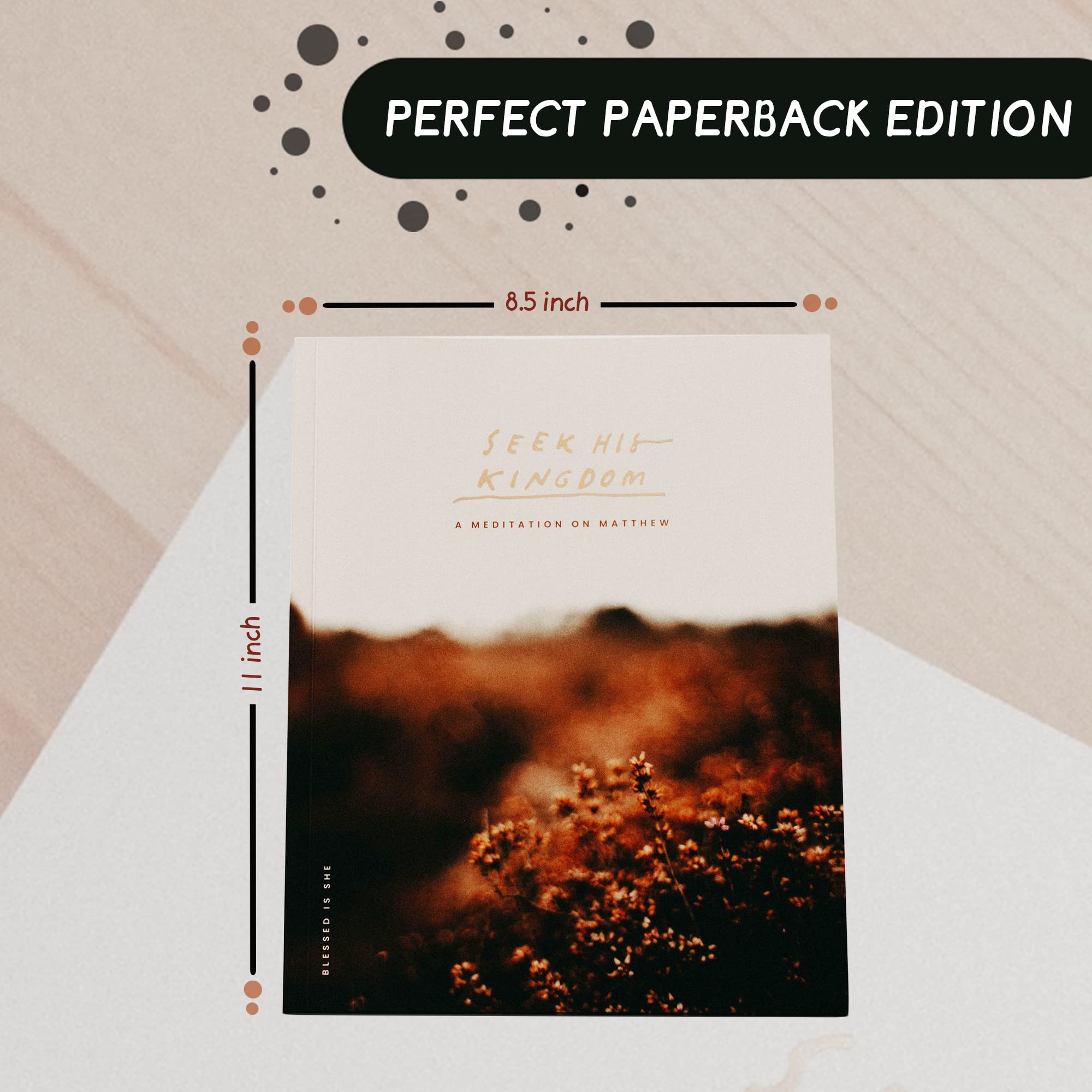 Blessed Is She Matthew Bible Study Workbooks-Bible Study Guides with Christian Book Commentary, Devotionals on Jesus Christ, Exploring The Book of ... of Matthew -240page (8.5"x11") (Gospel Study)