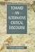 Toward an alternative criti...