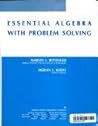 Essential Algebra With Problem Solving Essential Algebra With Problem Solving
