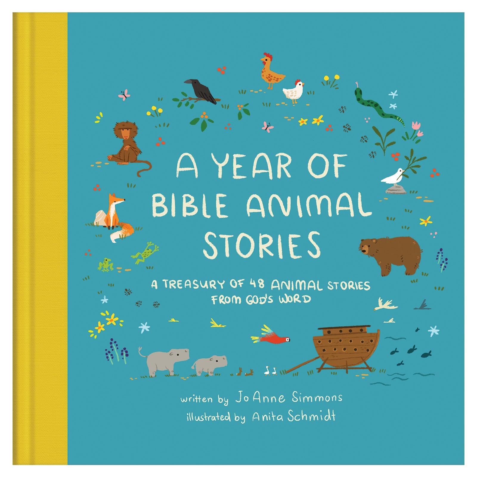 A Year of Bible Animal Stories: A Treasury of 48 Best-loved Stories from God's Word (Hardcover)