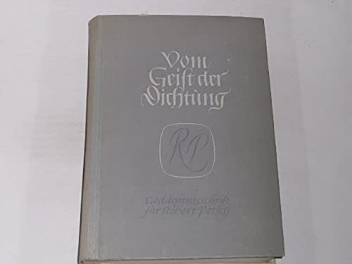 Vom Geist der Dichtung (Hardcover)