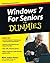 Windows 7 For Seniors For Dummies by Hinton, Mark Justice (2009) Paperback