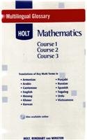 Holt McDougal Mathematics: Multilingual Glossary Courses 1-3 (Paperback)