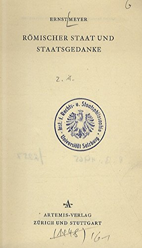 Romischer Staat Und Staats-Gedanke (Hardcover)