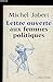 Lettre Ouverte Aux Femmes Politiques (French Edition)
