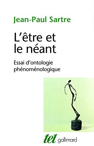 L'être et le néant : Essai d'ontologie phénoménologique (Tel) by Sartre, J P (1943) Mass Market Paperback