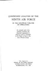 Condensed analysis of the Ninth Air Force in the European theater of operations: An analytical study of the operating procedures and functional ... war of Western Europe (USAF warrior studies)