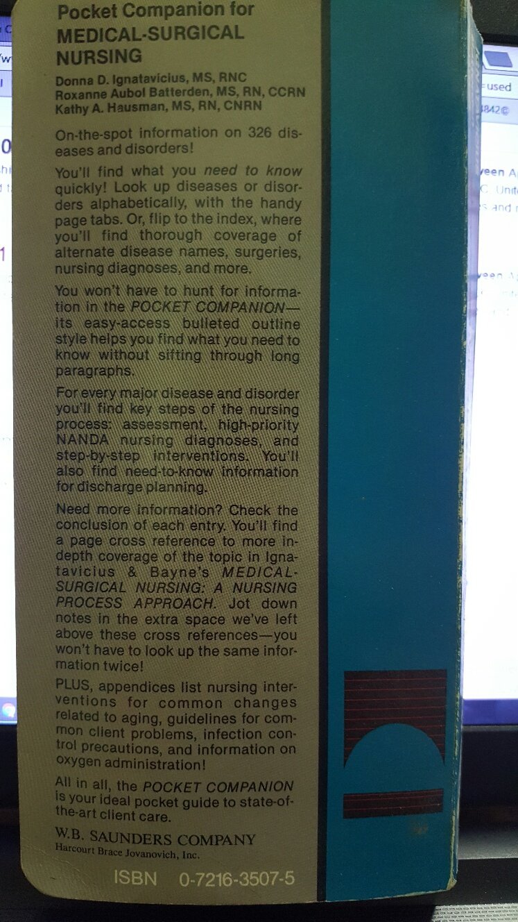 Pocket Companion for Medical-Surgical Nursing (Paperback)