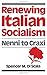 Renewing Italian Socialism:...