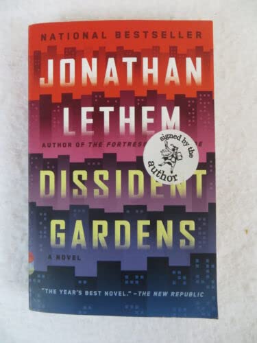 Rare Jonathan Lethem DISSIDENT GARDENS Vintage Trade Paperback SIGNED 2014 [Hardcover] Jonathan Lethem