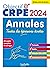 Objectif CRPE 2024 - Annales Toutes les épreuves écrites  by Elise Hennion-Brung
