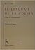 Lenguaje poesia: Teoría de la poeticidad (Brh. Estudios Y Ensayos) (Spanish Edition)
