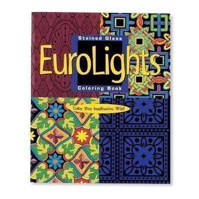 Stained Glass Eurolights Coloring Book (Paperback)
