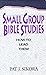 Small Group Bible Studies: How to Lead Them: 001
