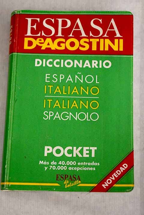 Espasa Deagostini Diccionario Espanol Italiano/ Italiano Spagnolo (Paperback)
