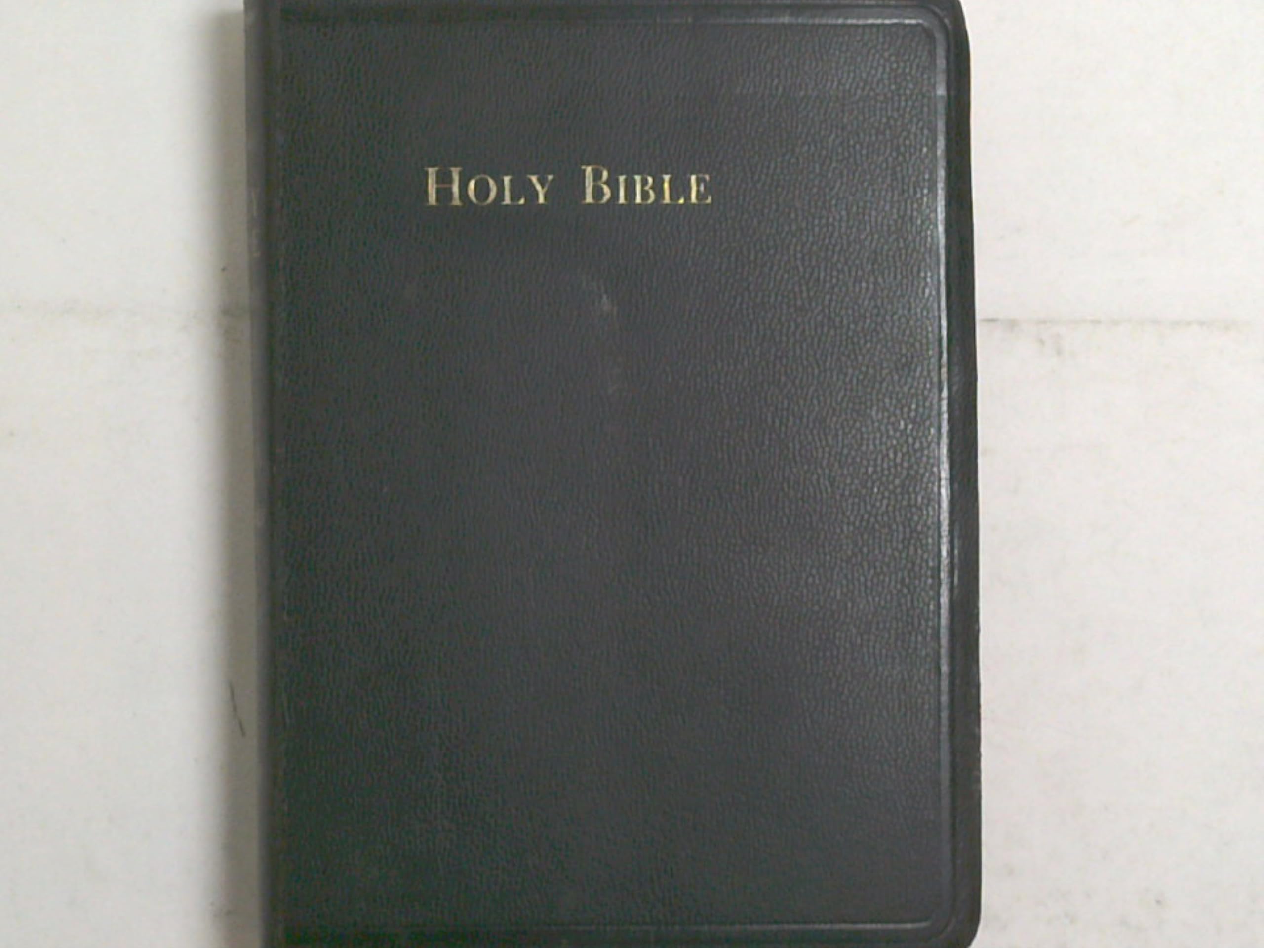 The Holy Bible Self-Pronouncing King James Version (Leather Bound)