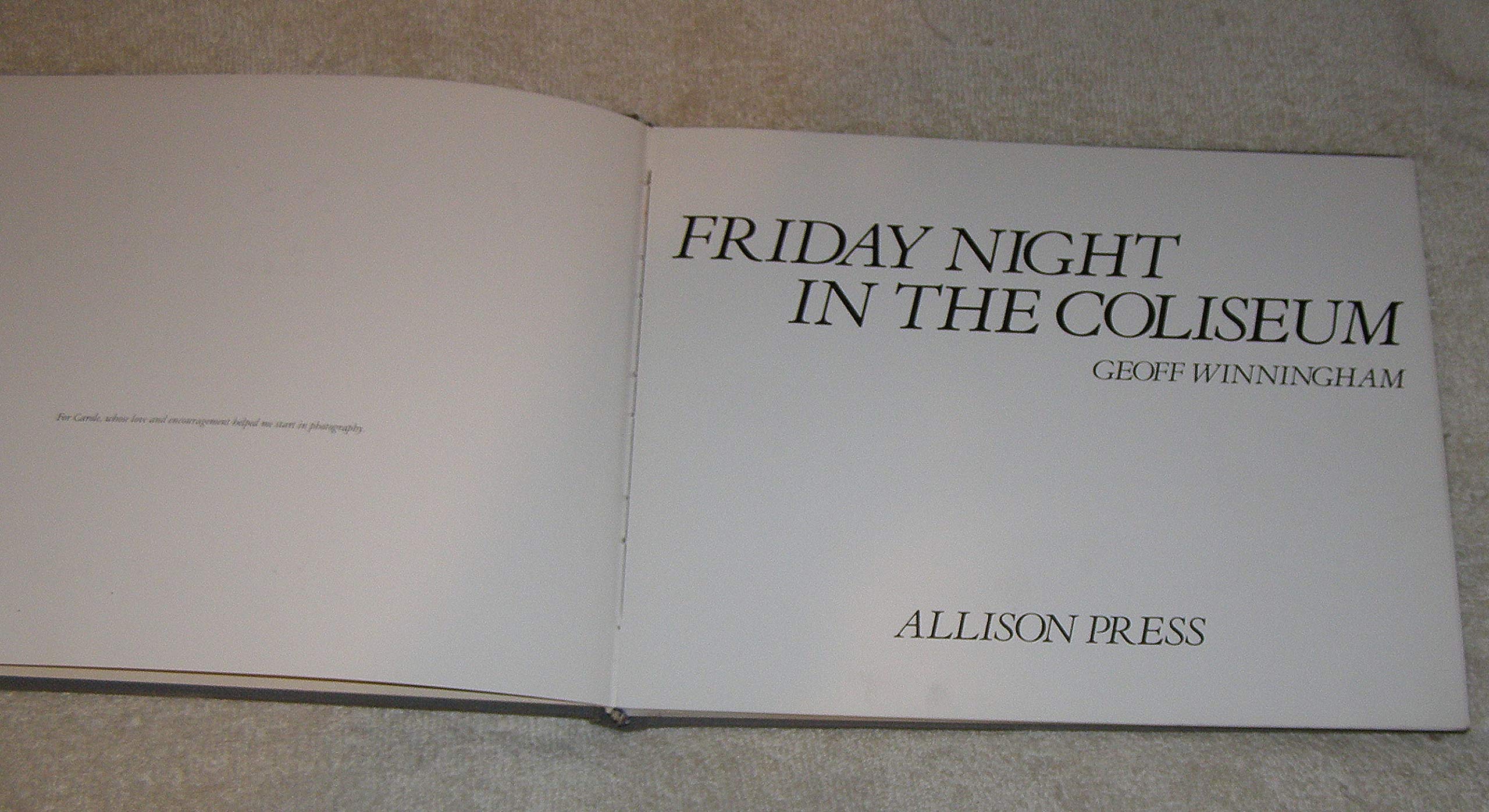 Friday Night in the Coliseum (Paperback)