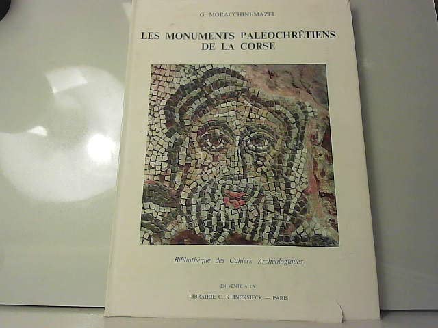 Les Monuments Paléochrétiens de la Corse. (Hardcover)