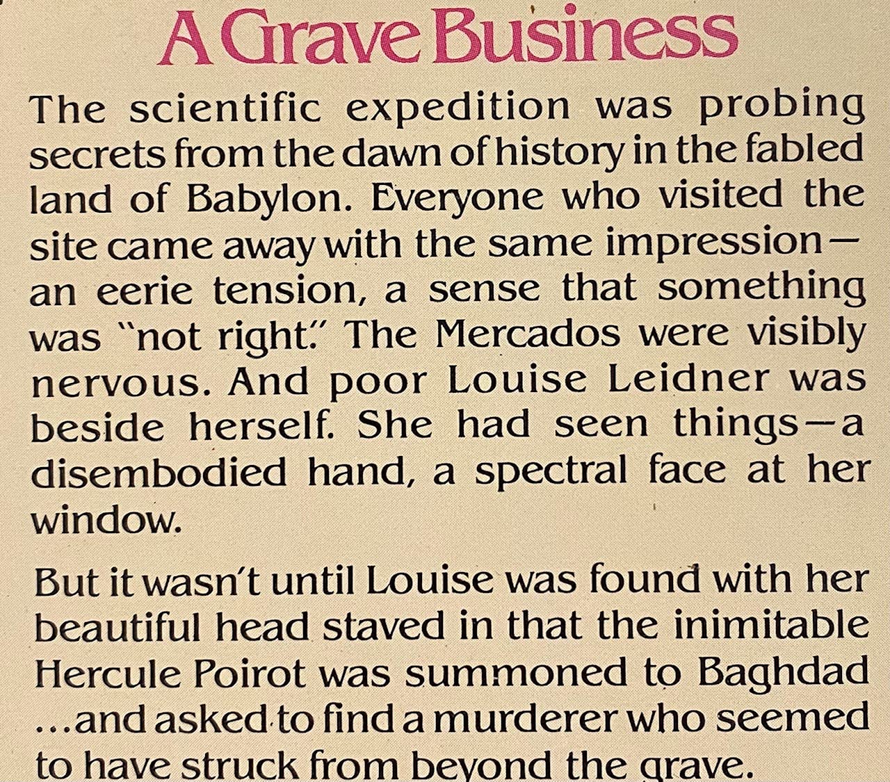 Murder in Mesopotamia