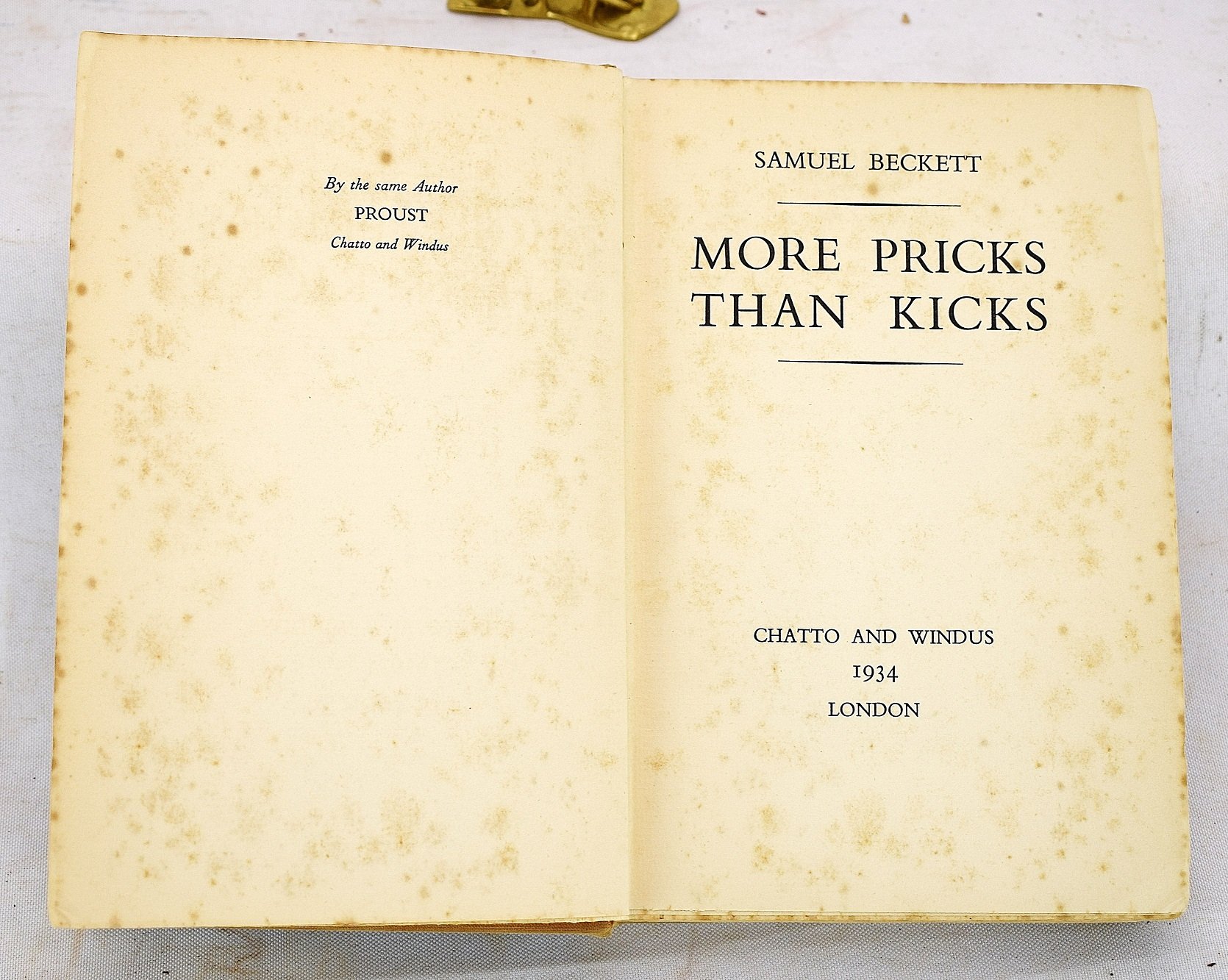 More Pricks Than Kicks 1st Edition