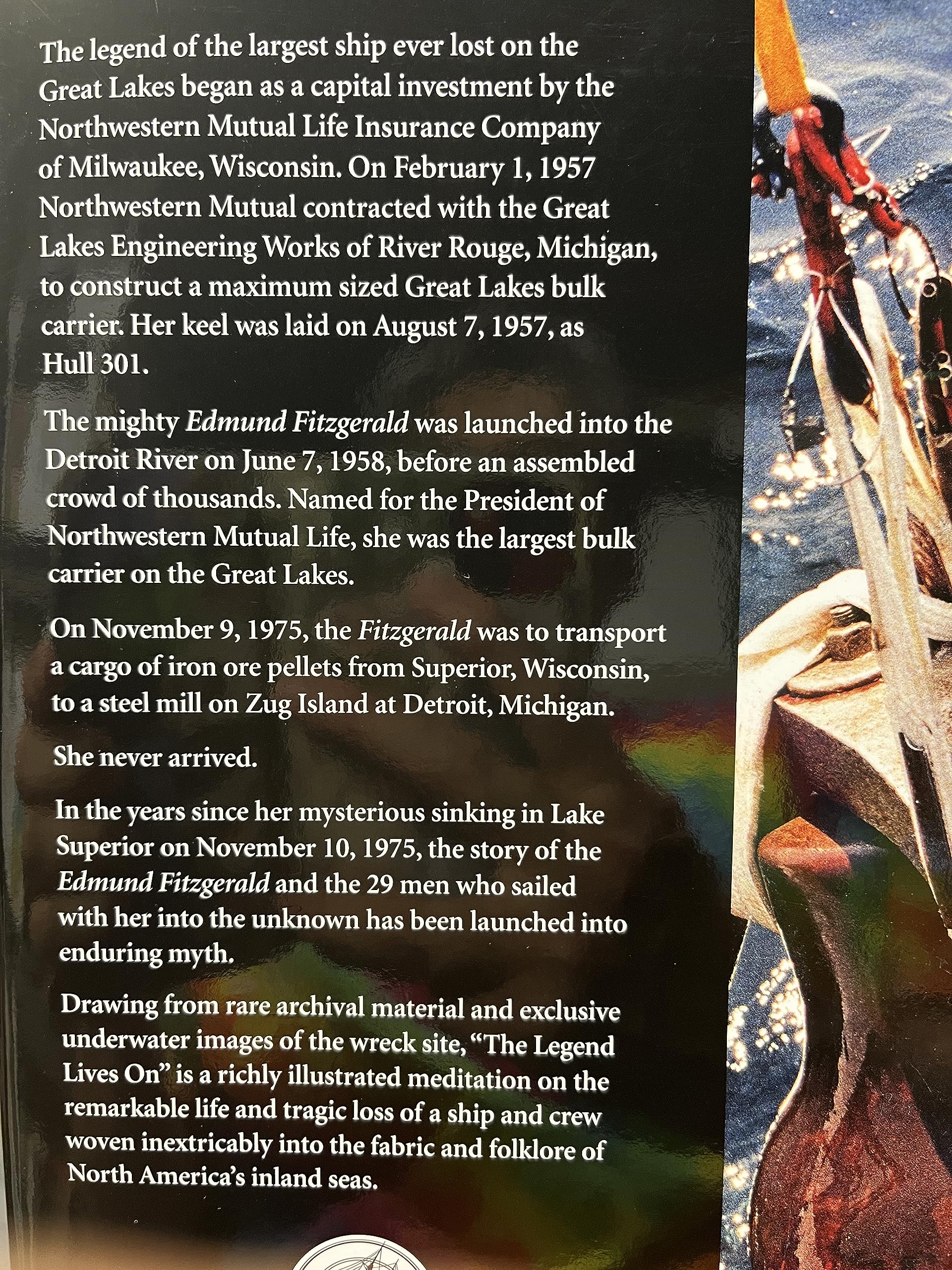 The Legend Lives On: S. S. Edmund Fitzgerald (Hardcover)