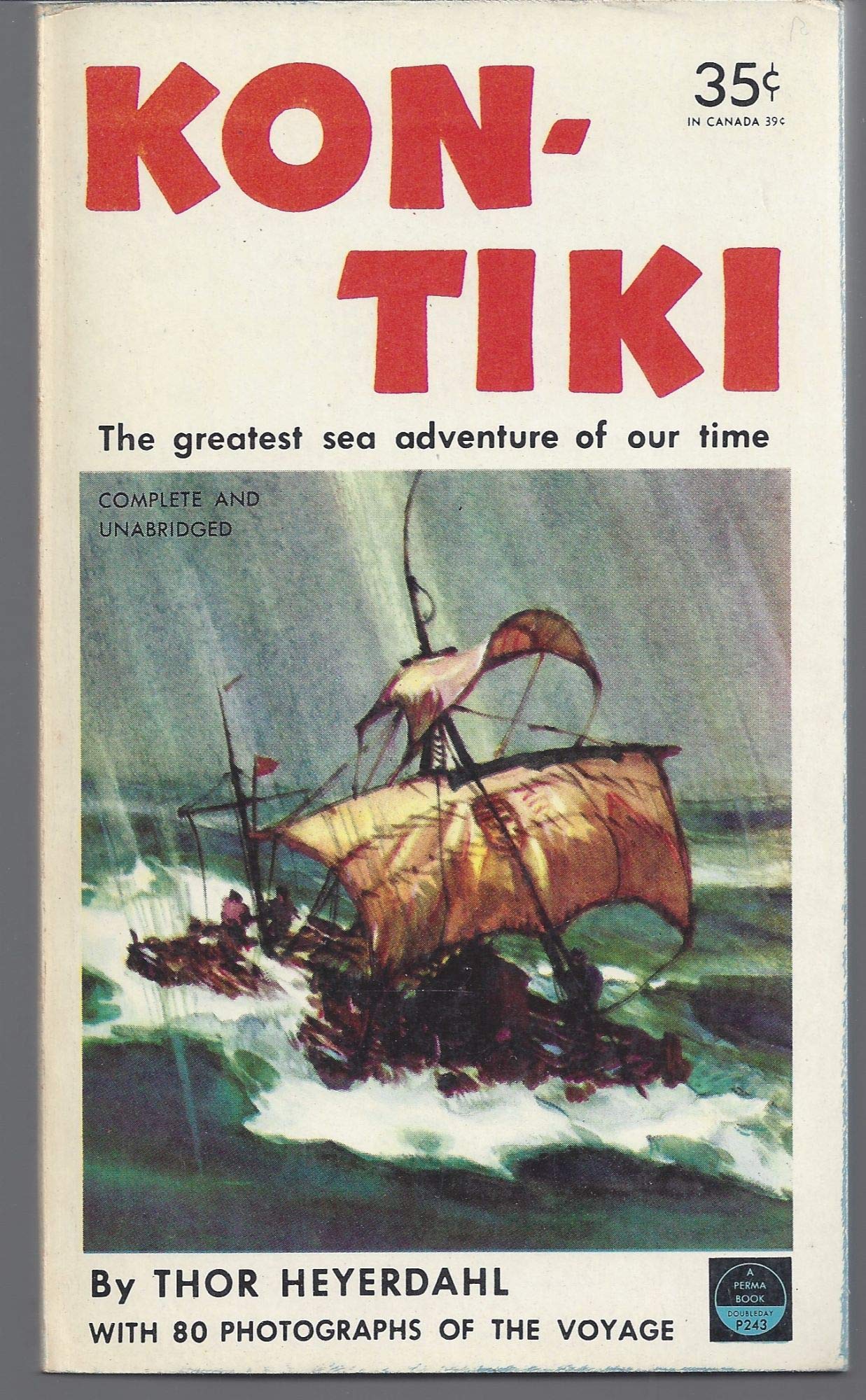 Kon-Tiki;: Across the Pacific by raft