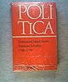 Politische Schriften, 1788-1790: Mit Glossar und kritischer Sieyes-Bibliographie (Politica, Abhandlungen und Texte zur politischen Wissenschaft ; Bd. 43) (German Edition)